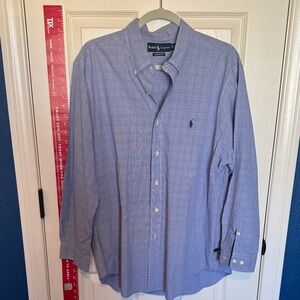 Ralph Lauren Men's Blue Gingham Shirt